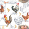 Guardanapo para Decoupage Ambiente 33x33cm com 2 Unidades - Fazenda de Galinhas