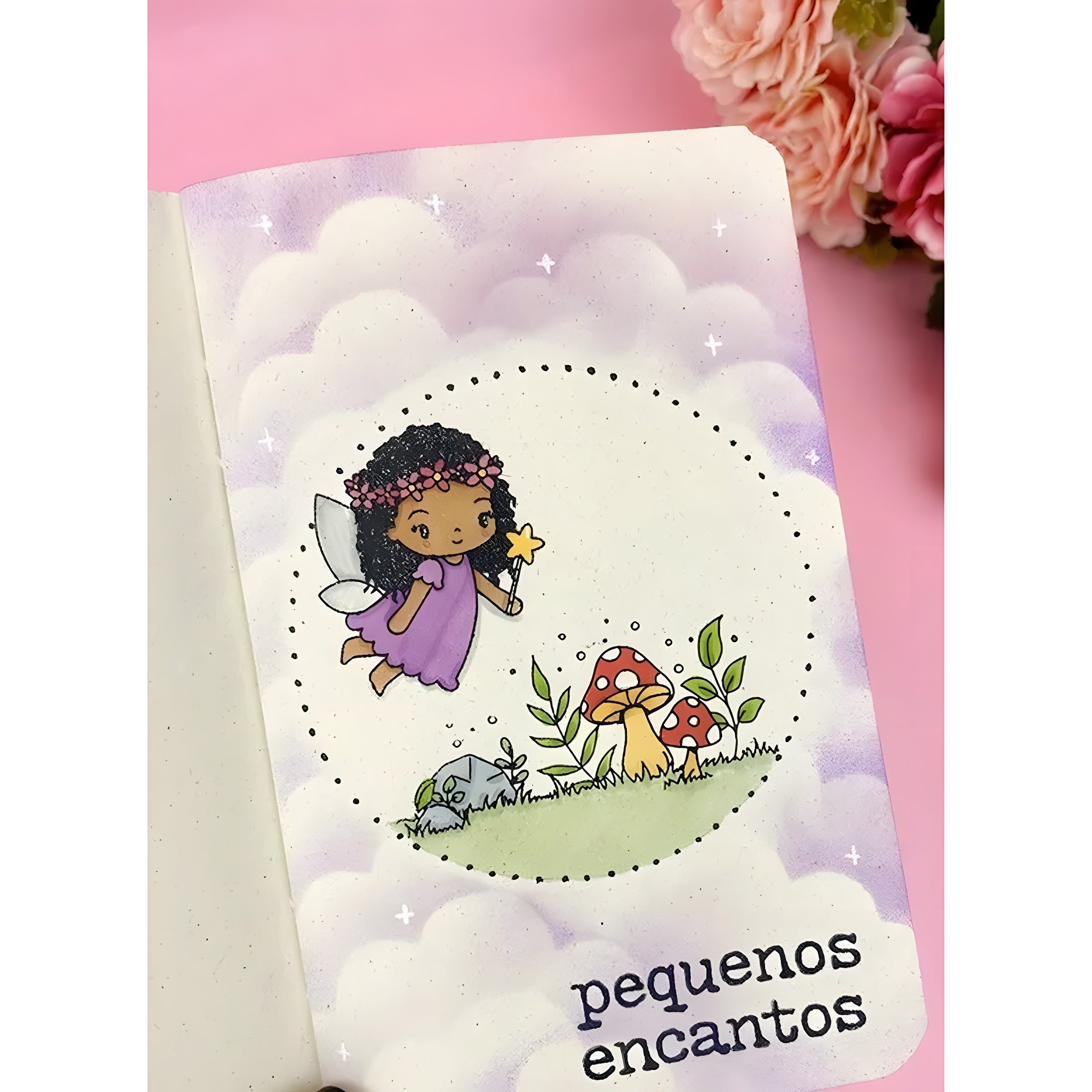 Mini Carimbo Decorativo Fada 2 Scrapbook - Lilipop