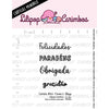 Cartela de Carimbos Frases 2 em Fotopolímero para Artesanato e Scrapbook - Lilipop