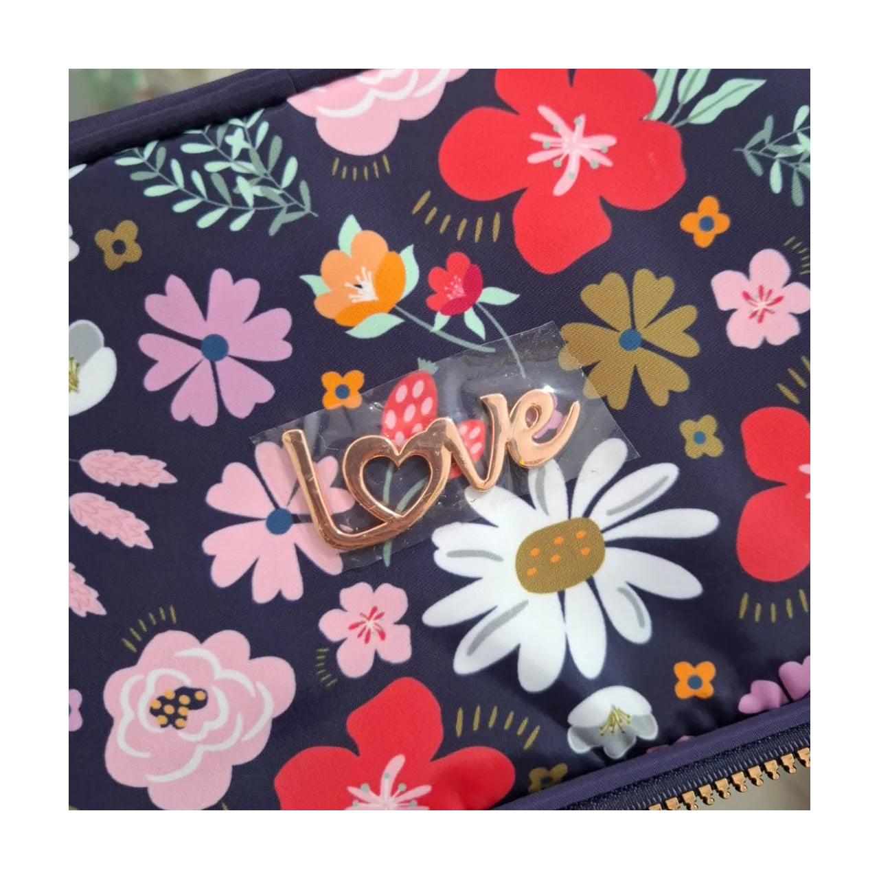 Estojo Escolar Retangular Love Flowers 23 X 15 X 5cm - Molin