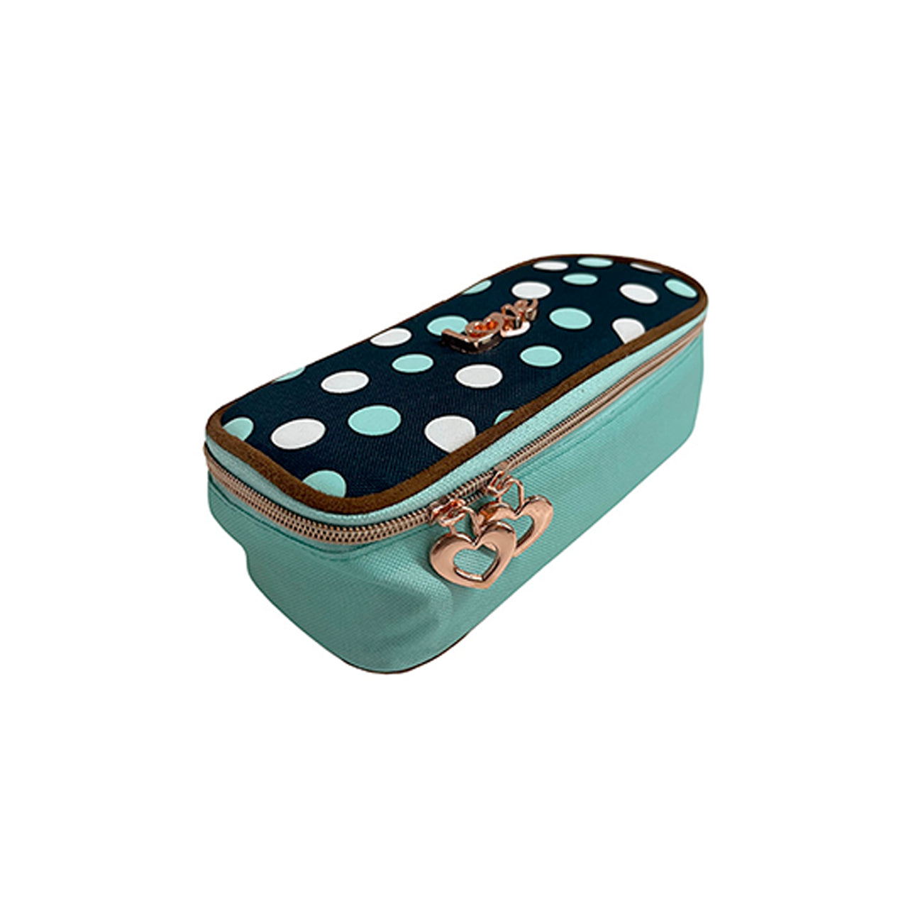 Estojo Escolar Retangular Love Green Dots 21,5 X 9 X 7cm - Molin