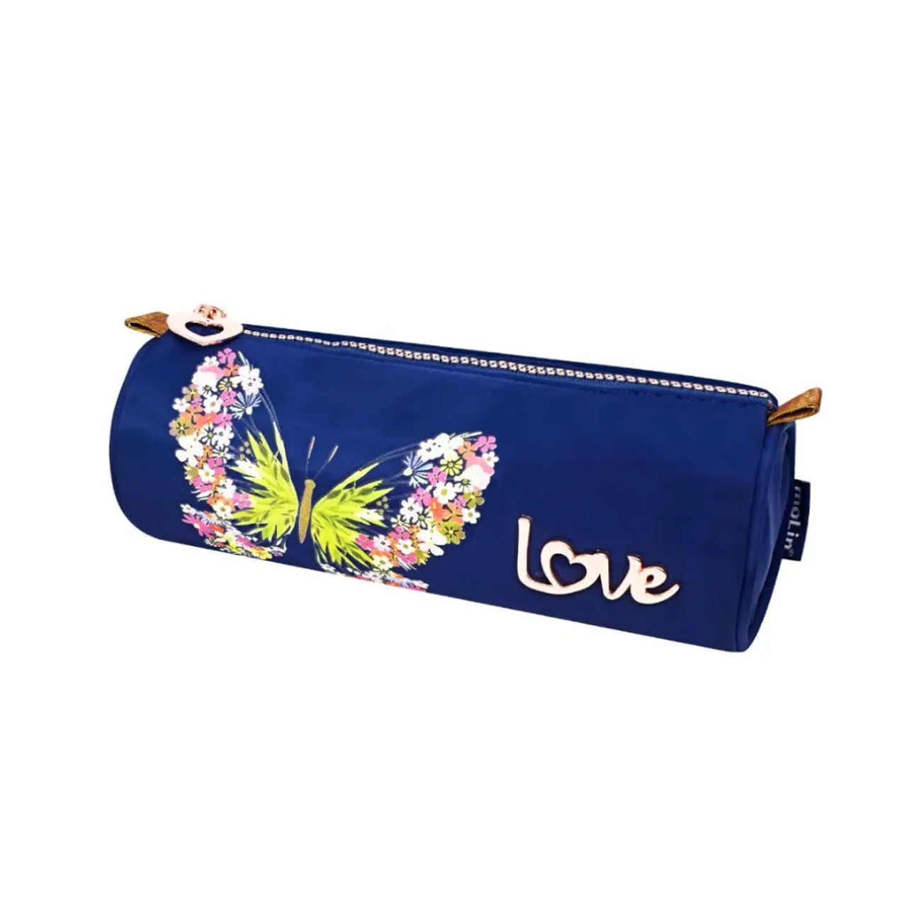 Estojo Escolar Retangular Love Borboletas 21,5 X 9 X 7cm - Molin