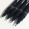 Estojo Caneta Tecnica Pin Fine Line Preto com 4 Unidades Manga