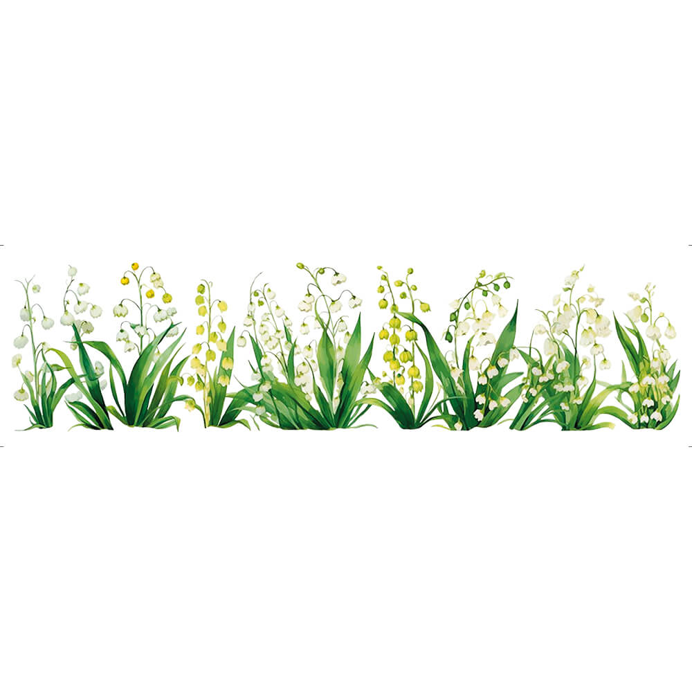 Transfer de Imagem Têxtil Barra - Orquideas 24x7cm para Artesanato e Customização em Tecido Ttb4-007 - Litoarte