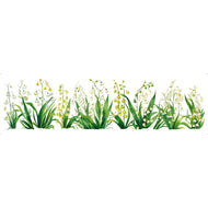 Transfer de Imagem Têxtil Barra - Orquideas 24x7cm para Artesanato e Customização em Tecido Ttb4-007 - Litoarte