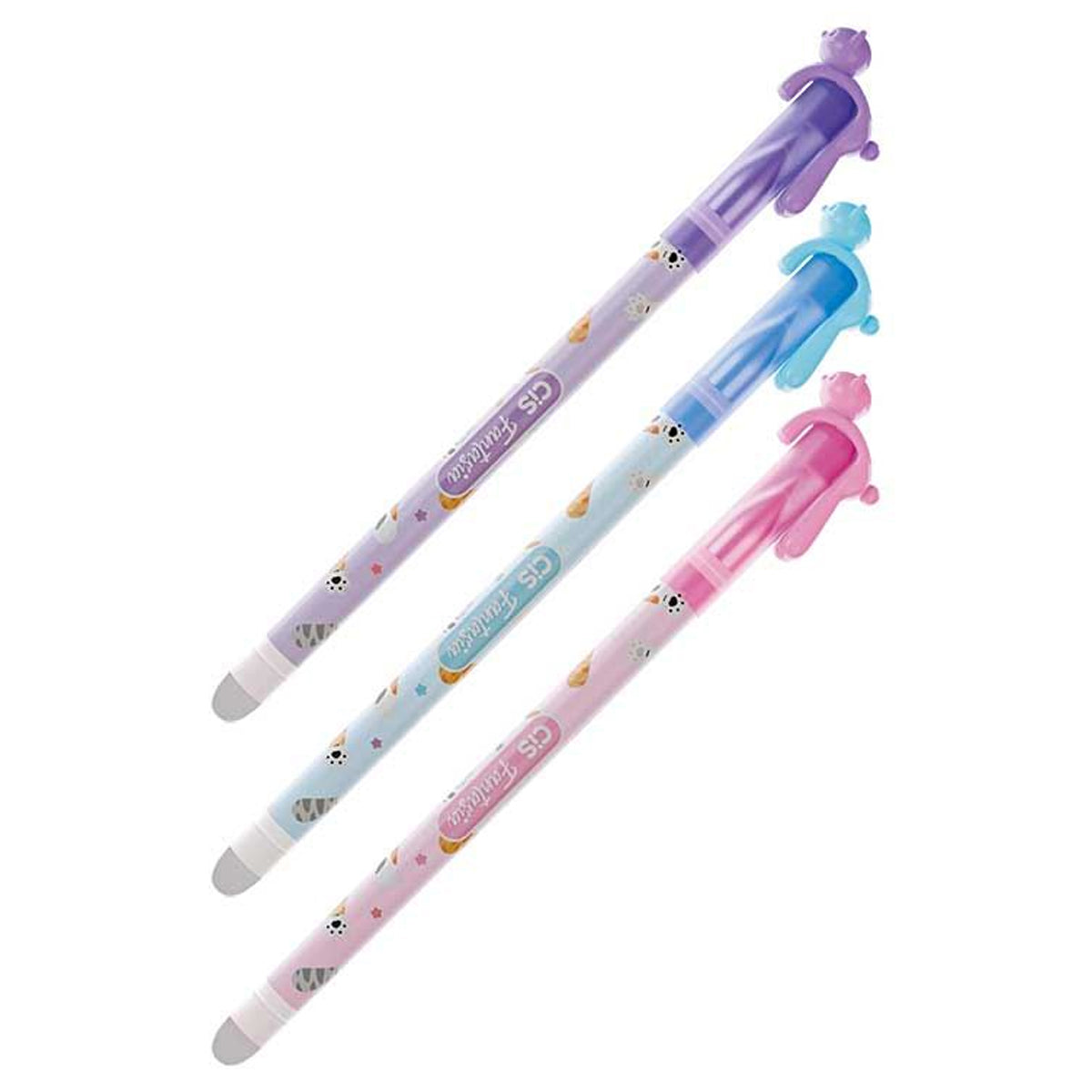 Caneta Gel Fantasia Apagavel 0.5Mm Gato - Cores Sortidas - Cis