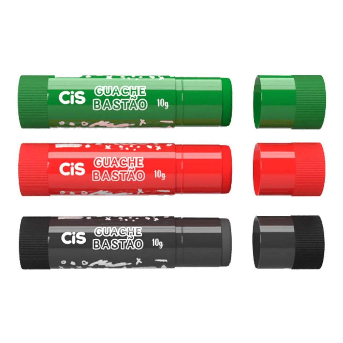 Estojo de Tinta Guache Bastao Criatic 10gr com 6 Cores - Cis