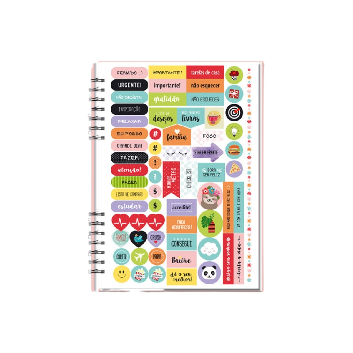 Planner Compacto Mensal 90g 14,5x20,5cm com 32 Folhas Gatos - Fina Ideia