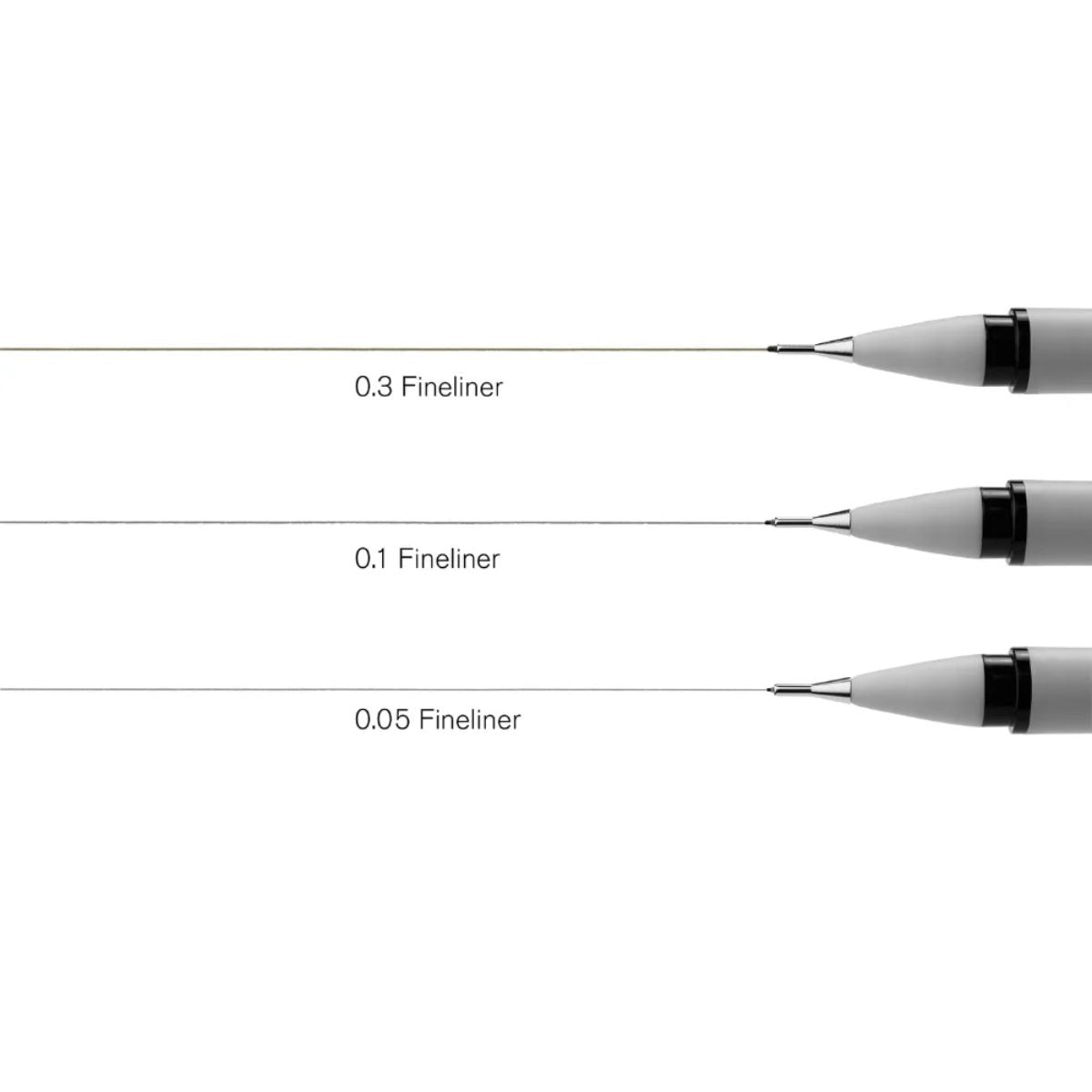 Kit Caneta Nanquim Fineliner Winsor & Newton Ponta Fina Preto com 3 Unidades