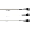 Kit Caneta Nanquim Fineliner Winsor & Newton Ponta Grossa Preto com 3 Unidades