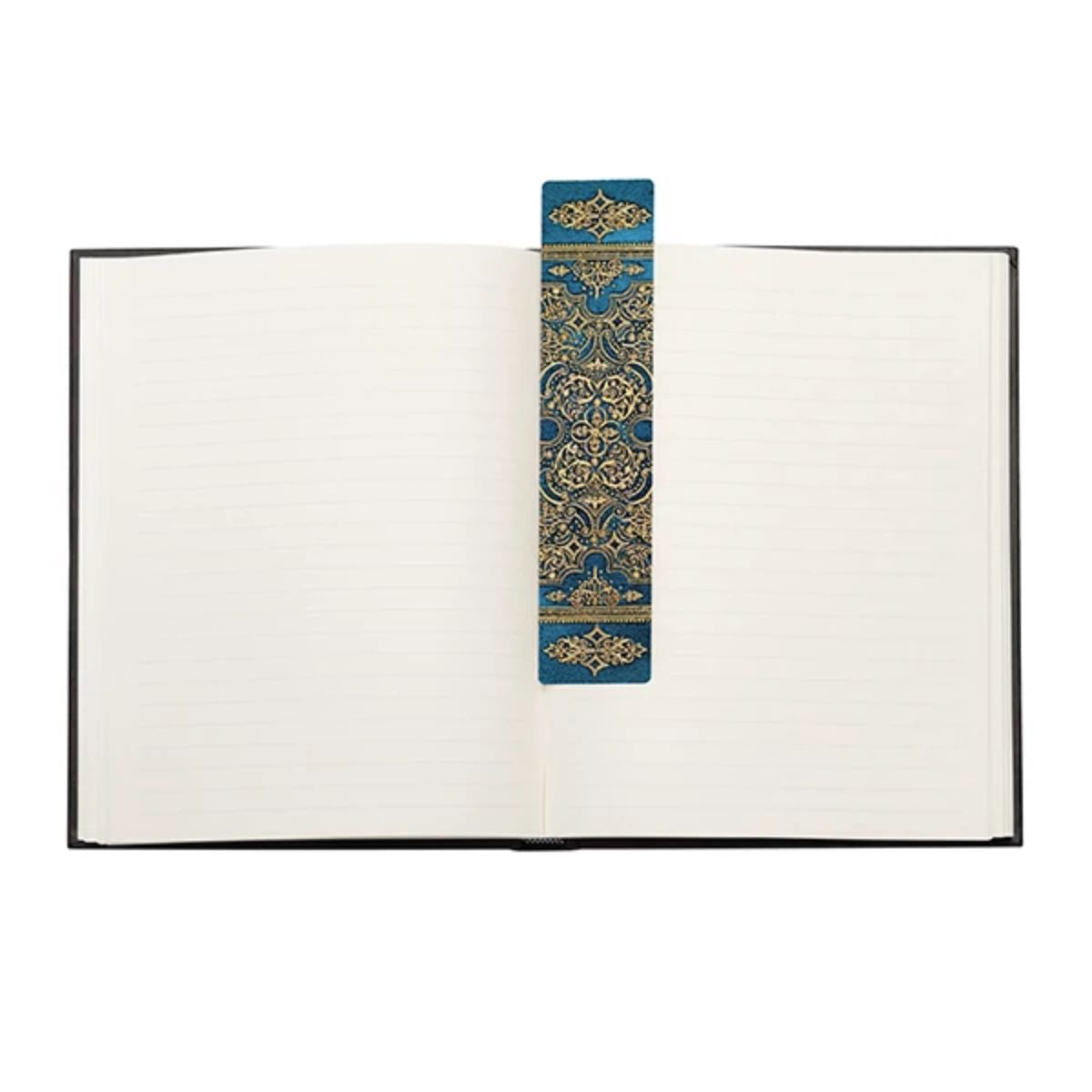 Marca Página Paperblanks Texturizado 4x18,5cm - Blue Luxe Pa9651-1  