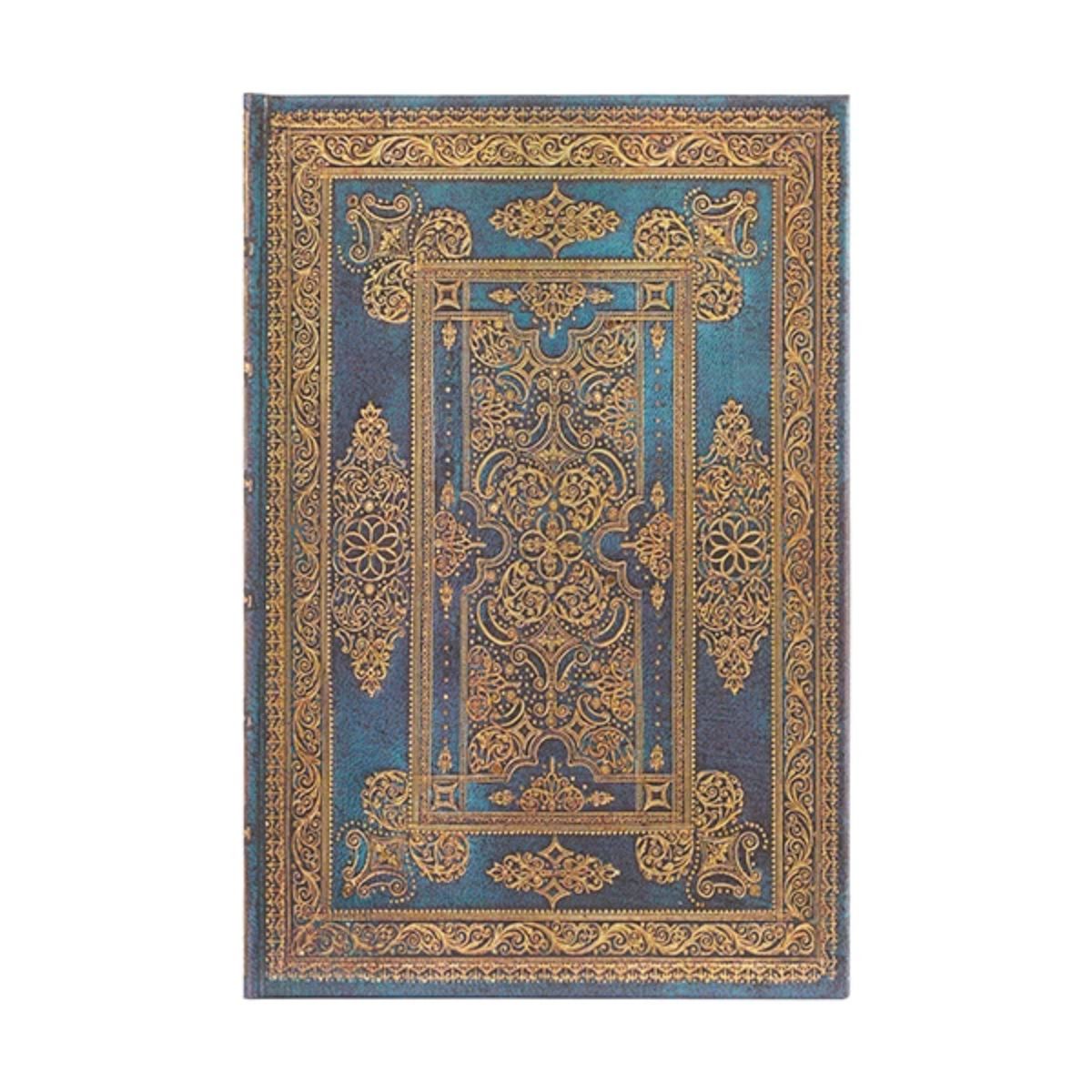 Caderno Paperblanks Blue Luxe Capa Dura Midi 120g/m² 13x18cm 144 Páginas sem Pauta - Pb9592-7