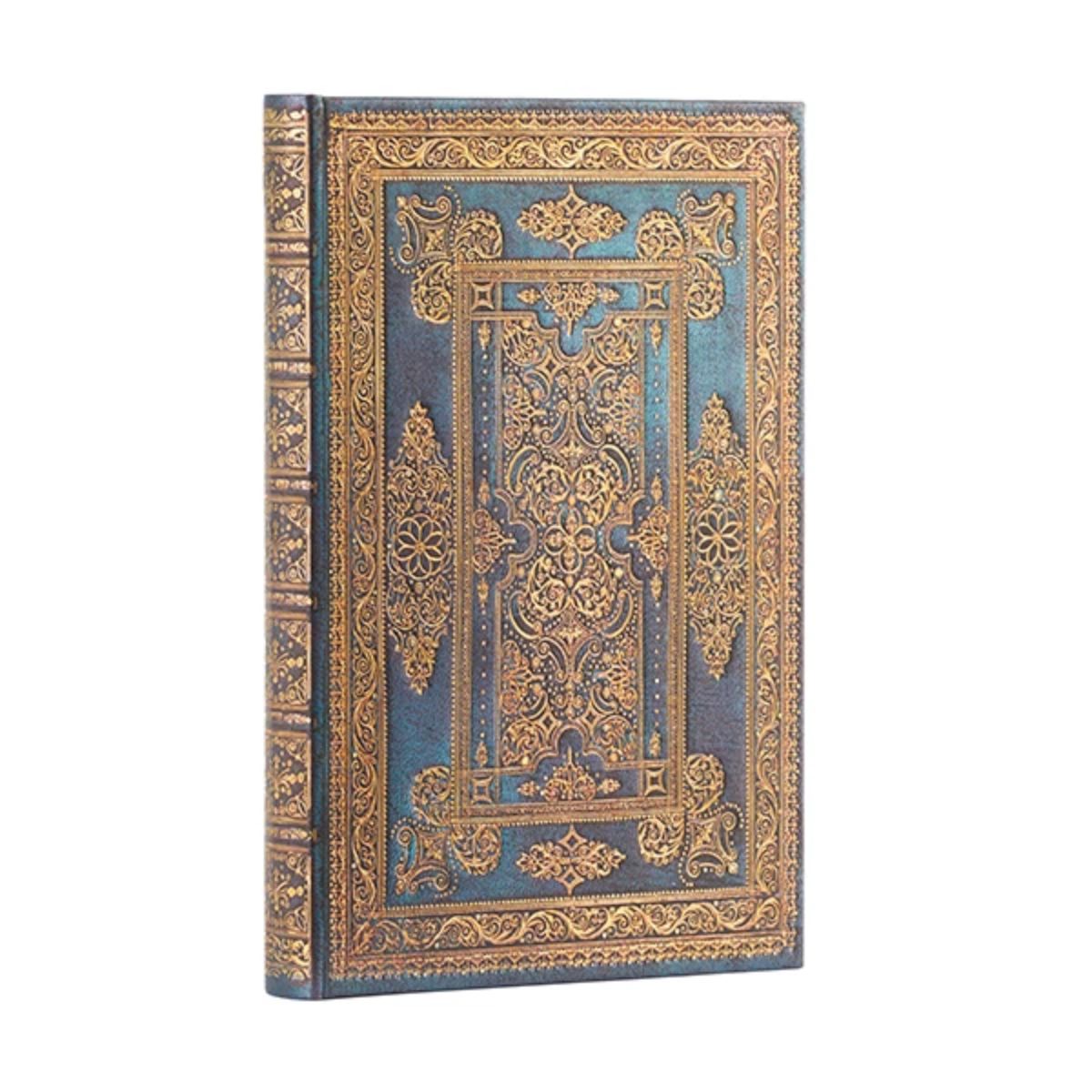 Caderno Paperblanks Blue Luxe Capa Dura Midi 120g/m² 13x18cm 144 Páginas sem Pauta - Pb9592-7