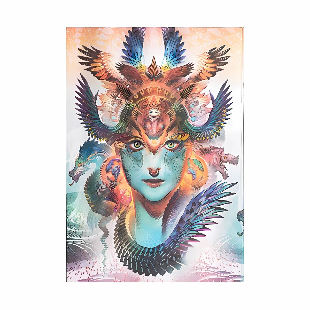 Caderno Paperblanks Dharma Dragon Capa Dura Grande 200g/m² 20,5x30cm 112 Páginas sem Pauta - Pb9618-4