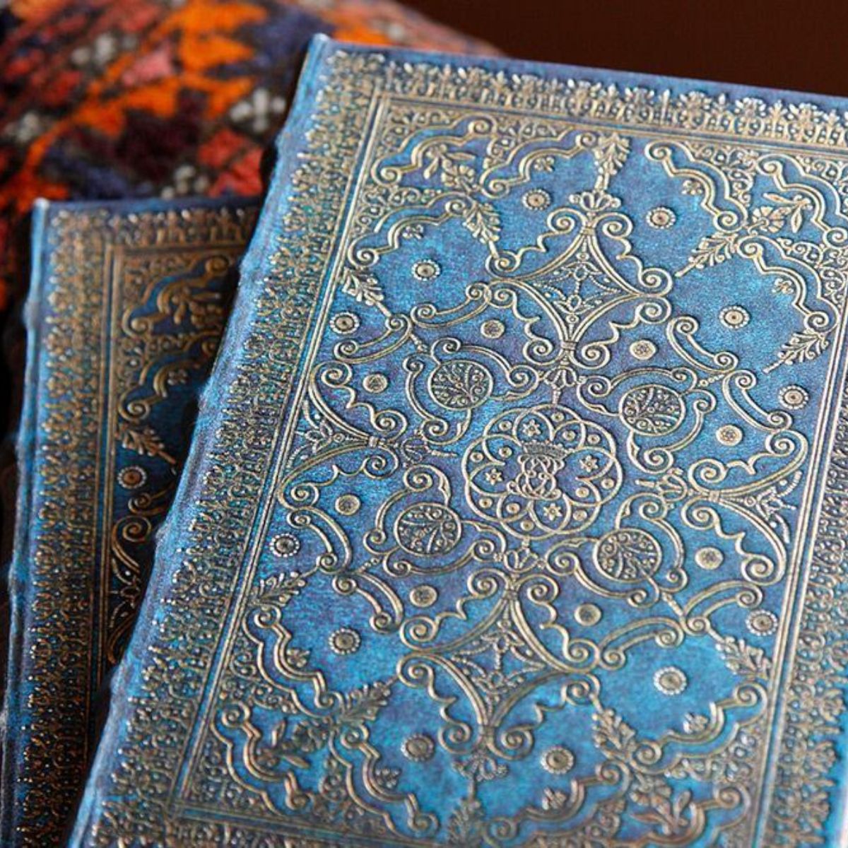 Caderno Paperblanks Equinoxe Azul Capa Dura Midi 120g/m² 13x18cm 240 Páginas com Pauta - Pb2680-8