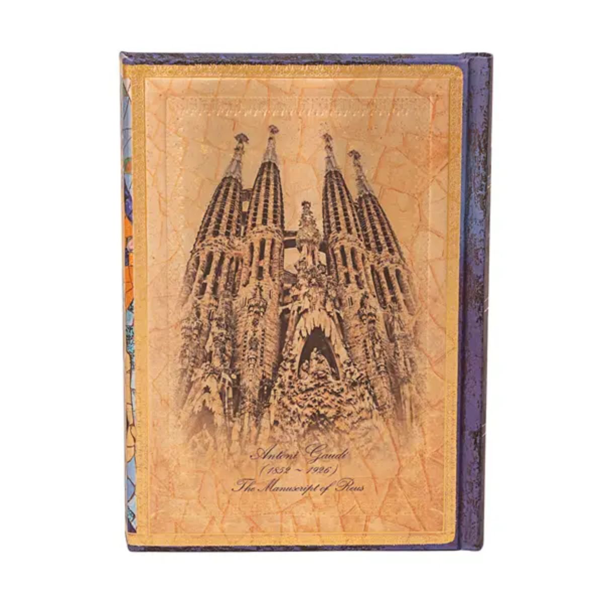 Caderno Paperblanks Gaudí, o Manuscrito de Reus Capa Dura Midi 120g/m² 13x18cm 144 Páginas sem Pauta - Pb9781-5