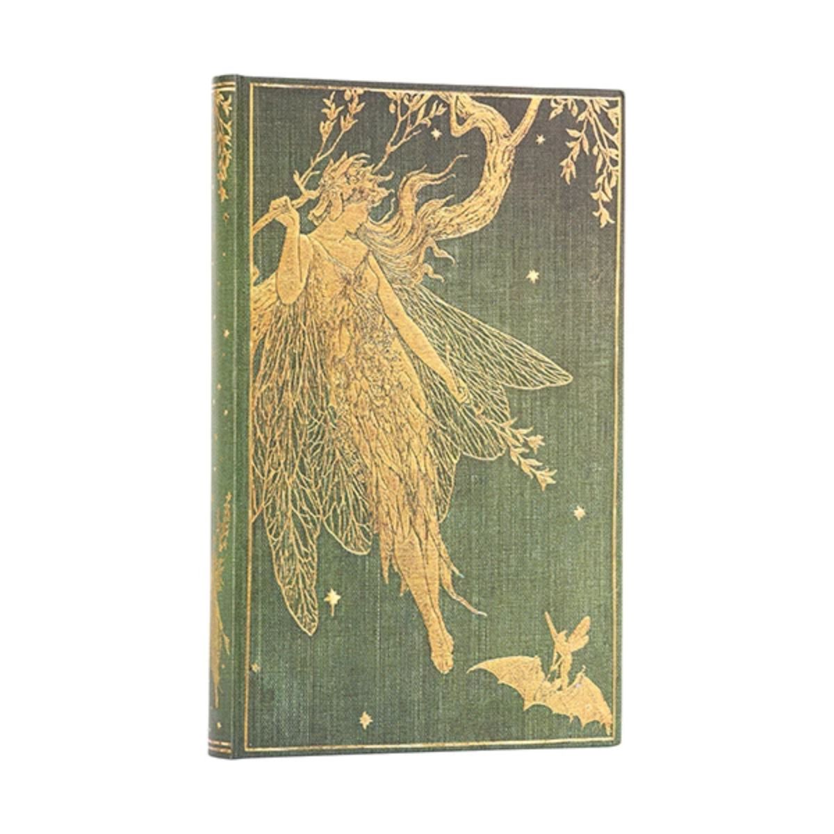 Caderno Paperblanks Olive Fairy Capa Dura Maxi 120g/m² 14x22cm 192 Páginas Pontilhado - Pb9645-0