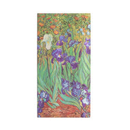 Caderno Paperblanks Van Gogh?s Irises Capa Dura Slim 85g/m² 9,5x18cm 176 Páginas com Pauta - Pb8206-4