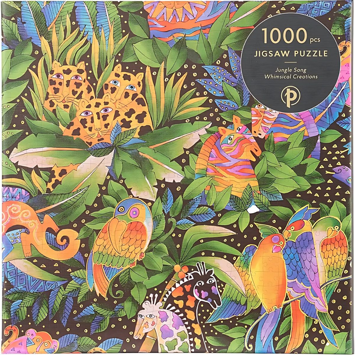 Quebra-cabeça Paperblanks com 1000 Peças 50x70cm 2mm - Jungle Song Pa9663-4