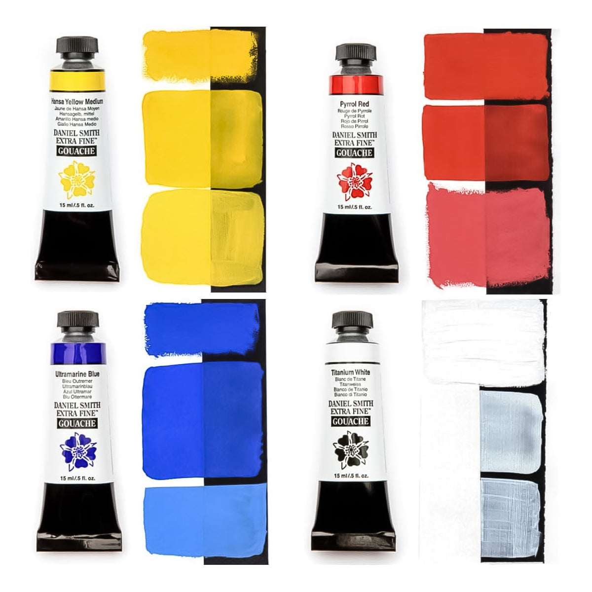 Estojo Guache 4 Tubos 15ml Cores Primárias - Daniel Smith