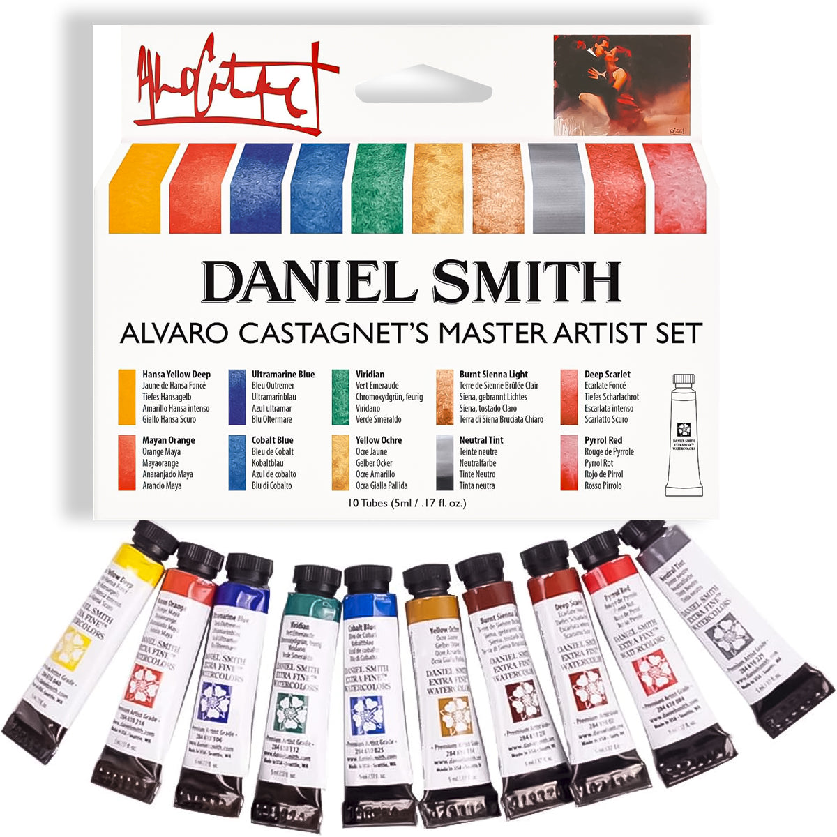 Estojo Aquarela Alvaro Castagnet 10 Tubos 15ml - Daniel Smith