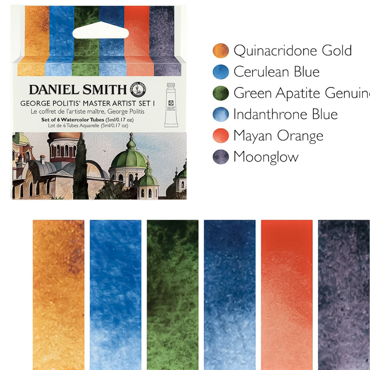 Estojo Aquarela George Politis I 6 Tubos 5ml - Daniel Smith
