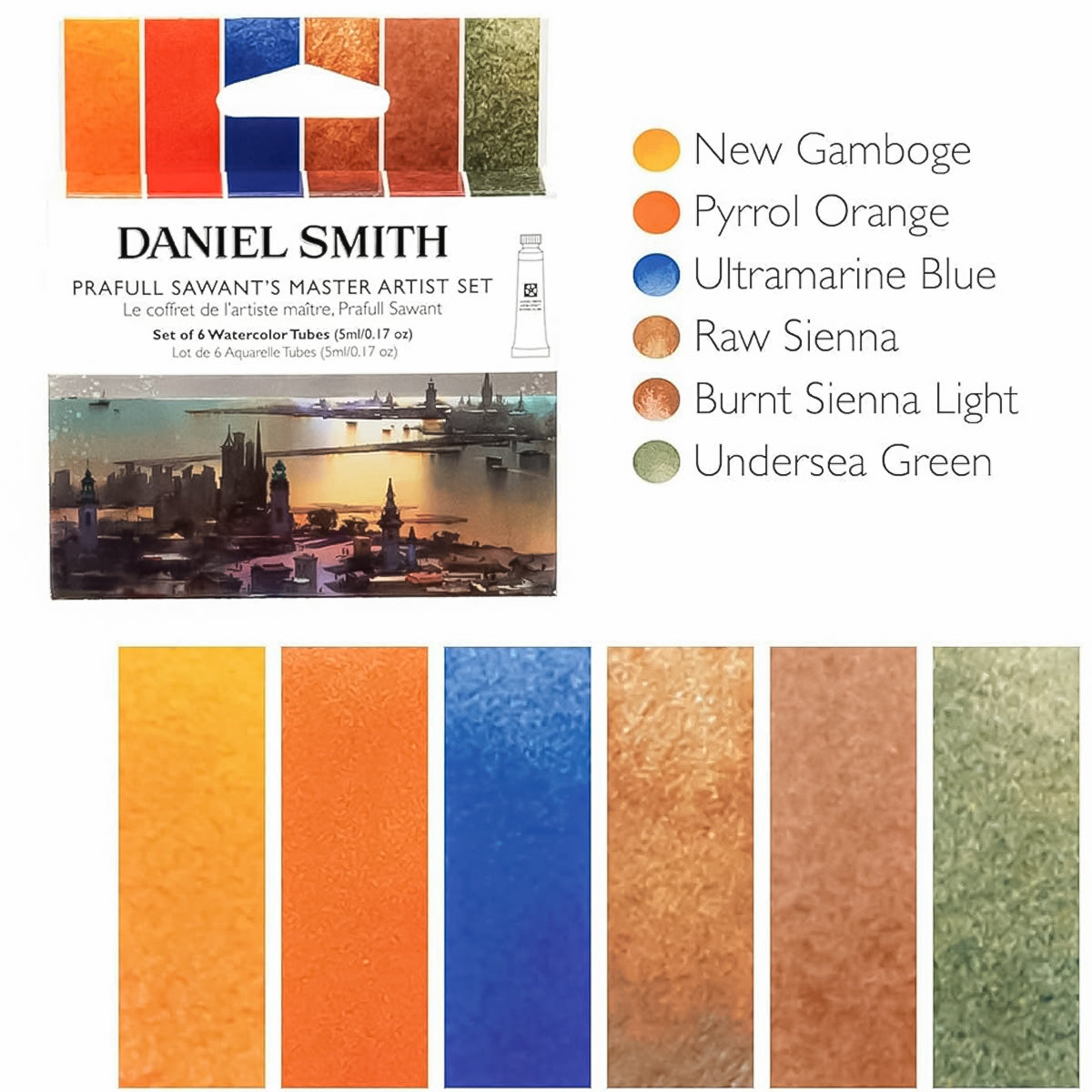 Estojo Aquarela Prafull Sawant 6 Tubos 5ml - Daniel Smith
