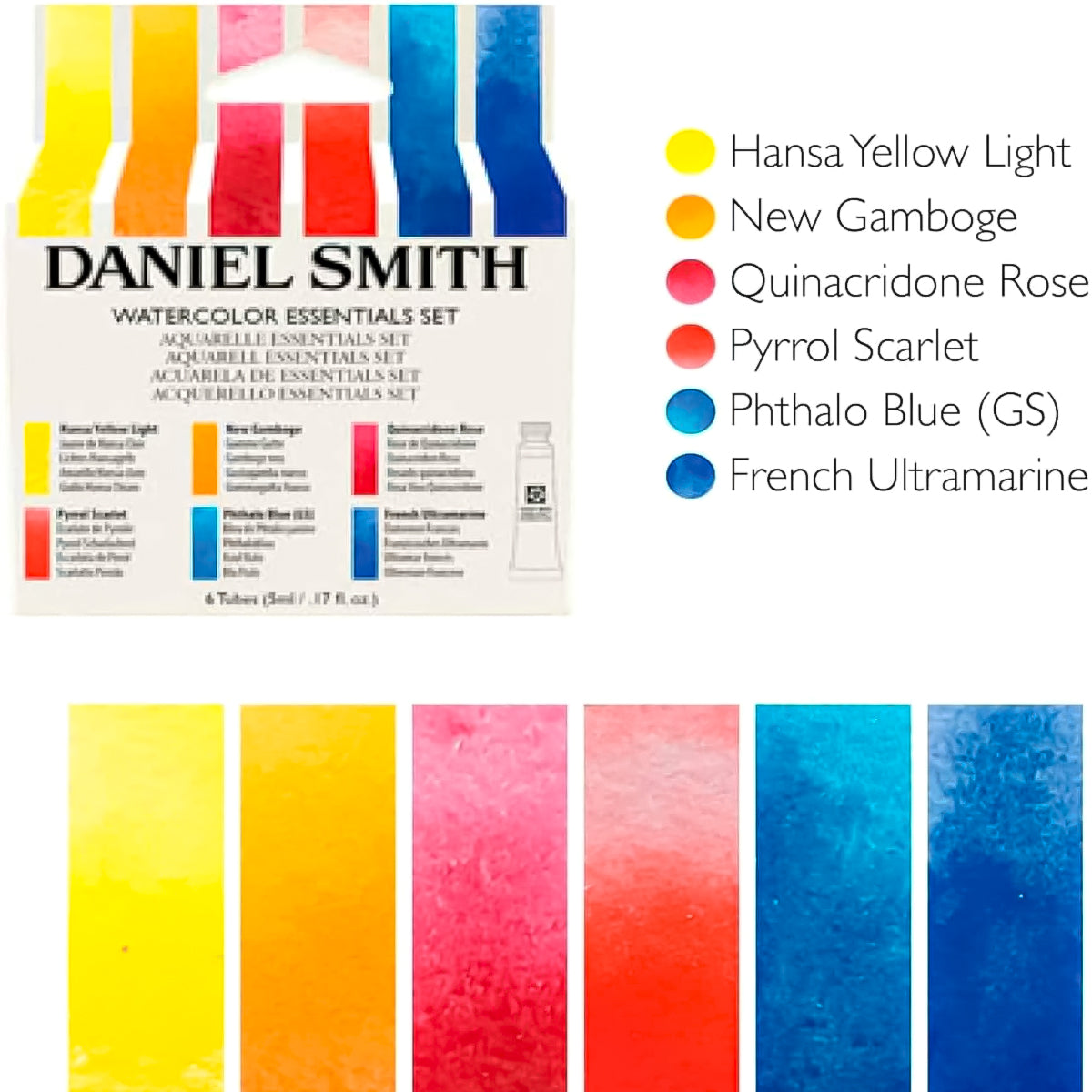 Estojo Aquarela Essentials Introductory 6 Tubos 5ml - Daniel Smith