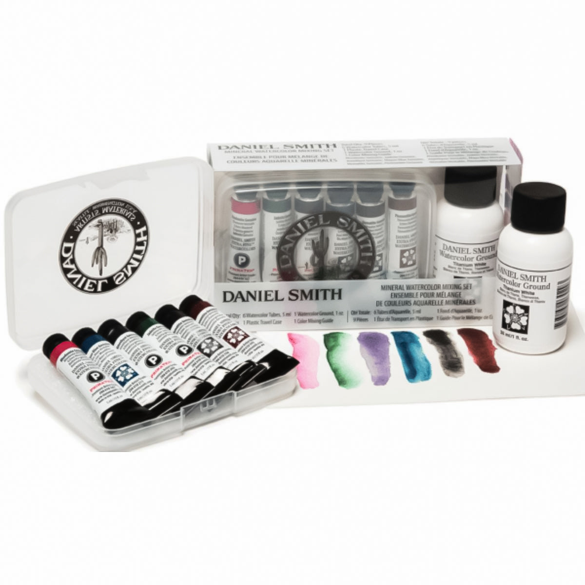 Estojo Aquarela Minerals Mixing 6 Tubos 5ml + 1 Ground 30ml - Daniel Smith