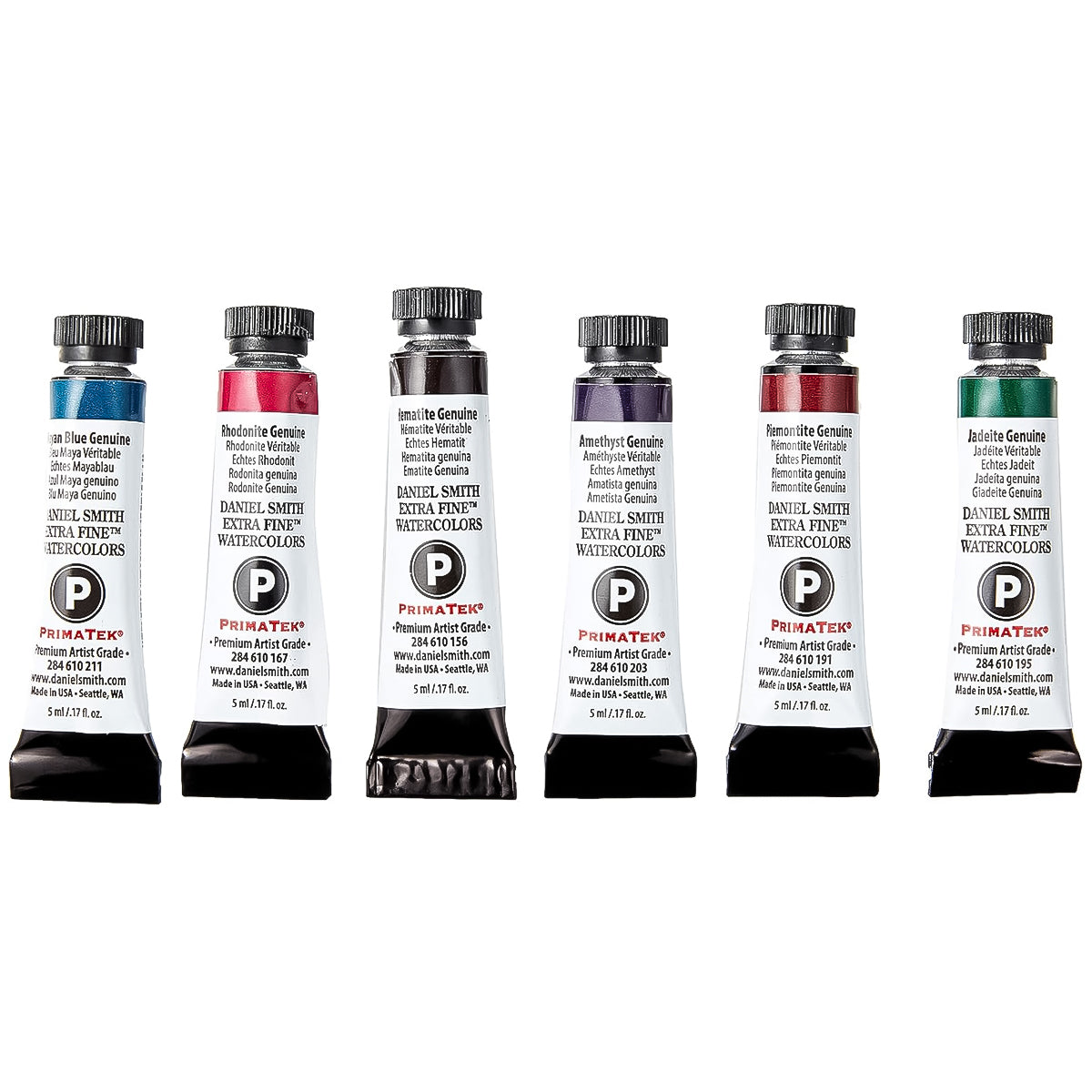 Estojo Aquarela Minerals Mixing 6 Tubos 5ml + 1 Ground 30ml - Daniel Smith
