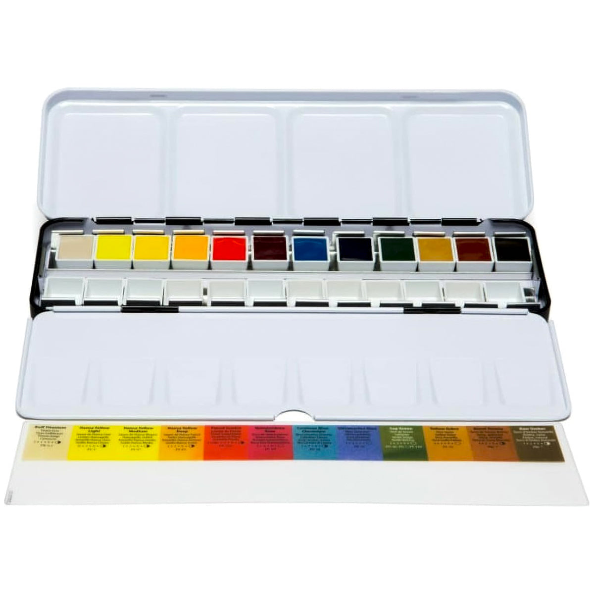 Estojo Metal Aquarela 12 Pastilhas Half Pan - Daniel Smith