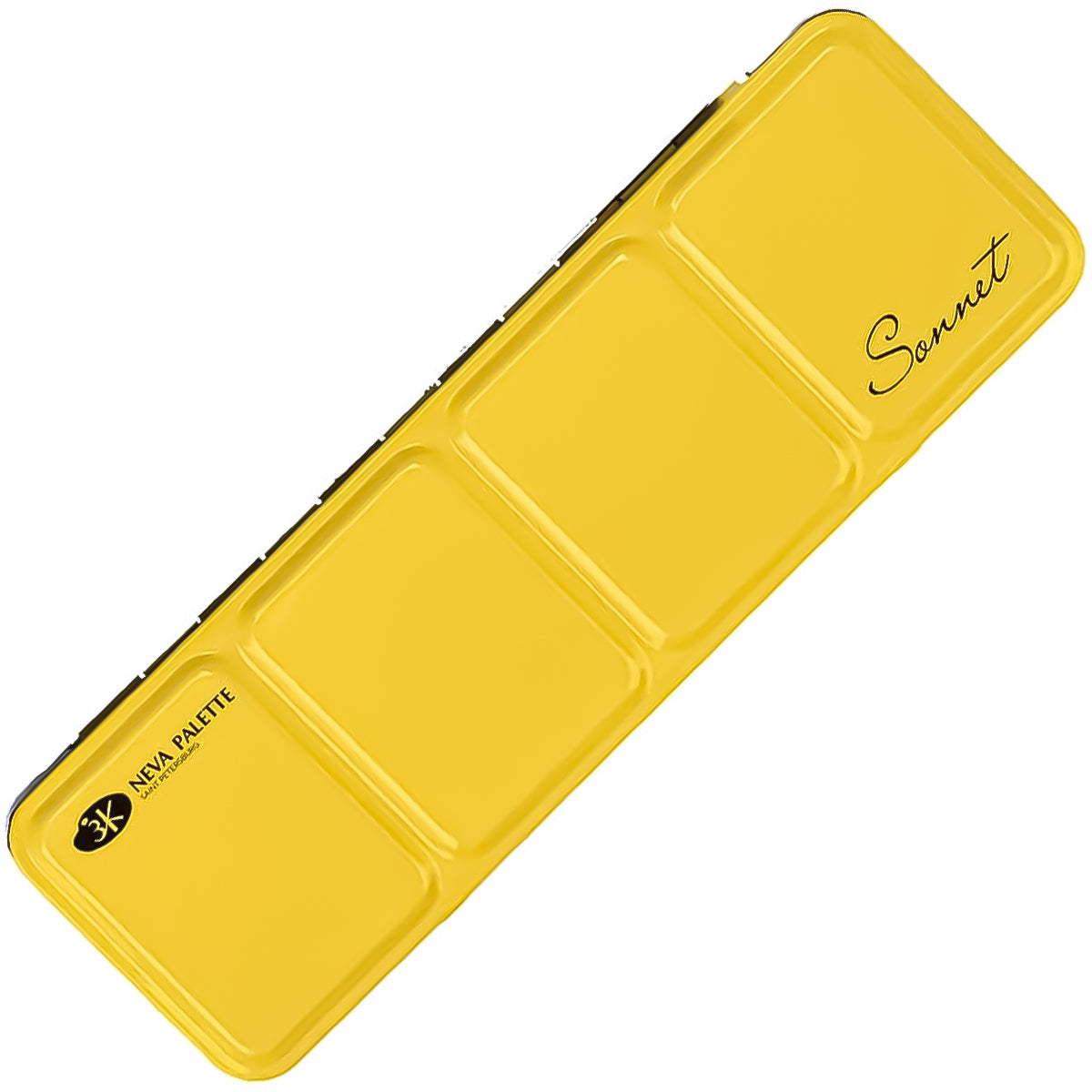 Estojo de Metal Vazio Nevskaya Palitra com Tampa para 21 Pastilhas Sonnet