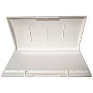 Estojo de Plástico Vázio Nevskaya Palitra com Tampa para 24 a 36 Pastilhas de Aquarela White Nights