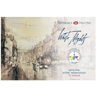 Estojo Aquarela Nevskaya Palitra White Nights Pastilha International Watercolor Society com 12 Unidades