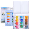 Estojo Aquarela Nevskaya Palitra White Nights Pastilha Plein Aircom 12 Unidades