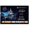 Estojo Aquarela Nevskaya Palitra White Nights Pastilha Tons Metálicas e Pastéis com 12 Unidades - 1876