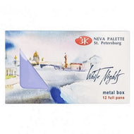 Estojo de Metal Aquarela Nevskaya Palitra White Nights Pastilha com 12 Unidades- 1561