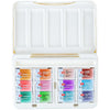 Estojo Aquarela Nevskaya Palitra White Nights Pastilha Tons Granulados Tons da Terra com 12 Unidade
