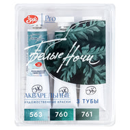 Estojo Aquarela Nevskaya Palitra White Nights Granuladas 10ml Tons da Floresta com 3 Unidades - 2145