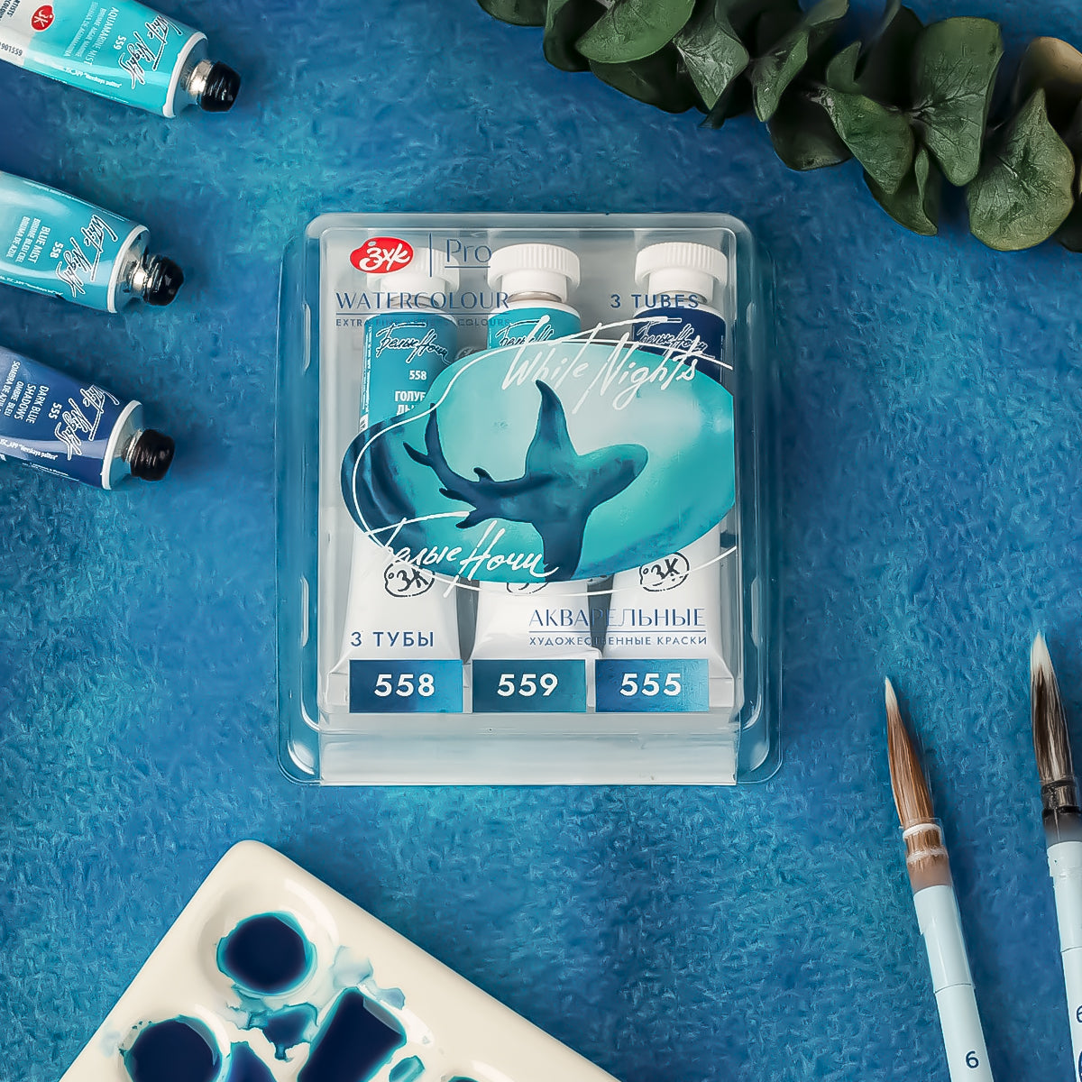 Estojo Aquarela Nevskaya Palitra White Nights Granuladas 10ml Tons de Profundidade com 3 Unidades - 214