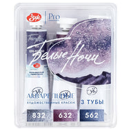 Estojo Aquarela Nevskaya Palitra White Nights Granuladas 10ml Tons do Espaço com 3 Unidades - 2147