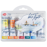Estojo Aquarela Nevskaya Palitra White Nights 10ml Autumn Palette com 6 Unidades - 2108