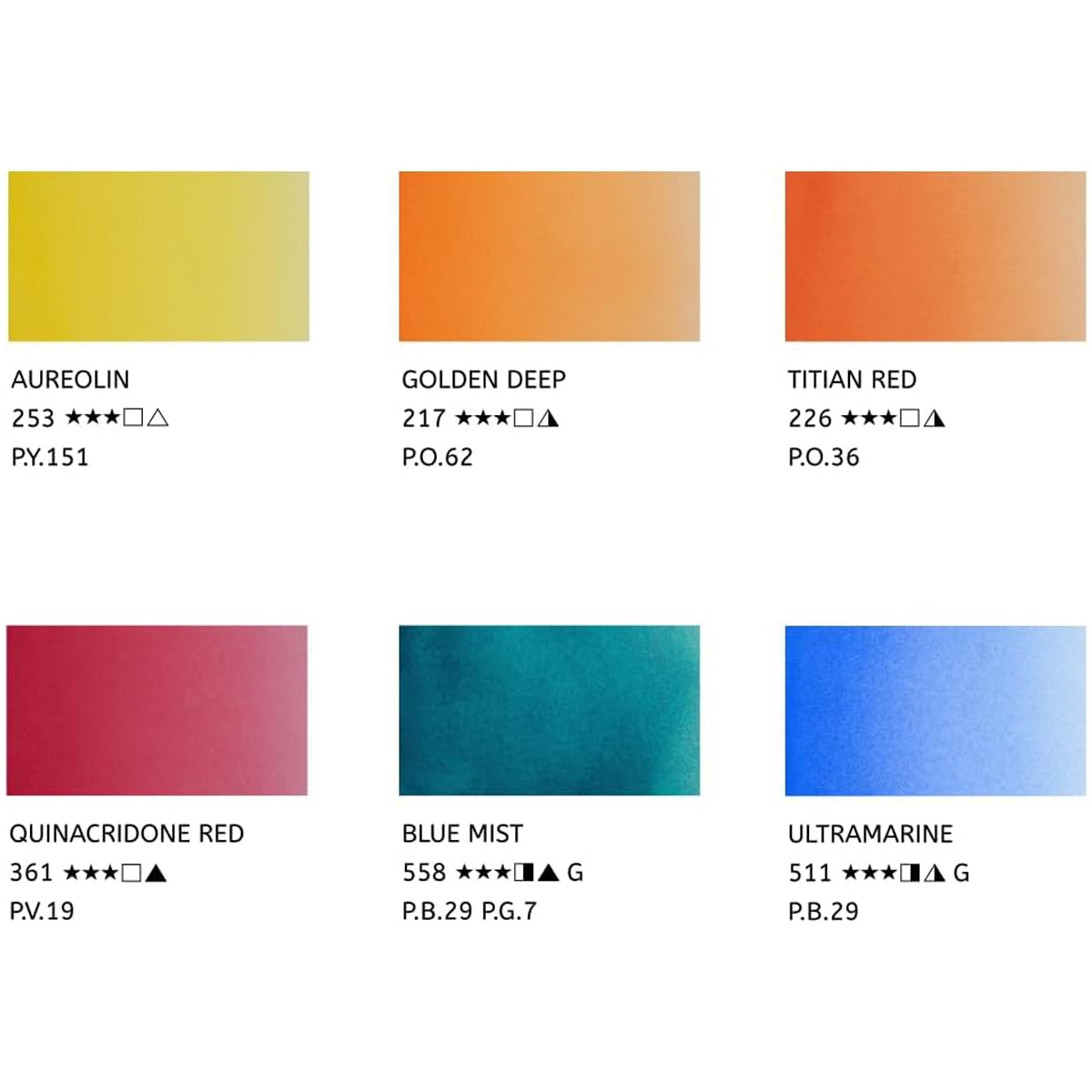 Estojo Aquarela Nevskaya Palitra White Nights 10ml Autumn Palette com 6 Unidades - 2108