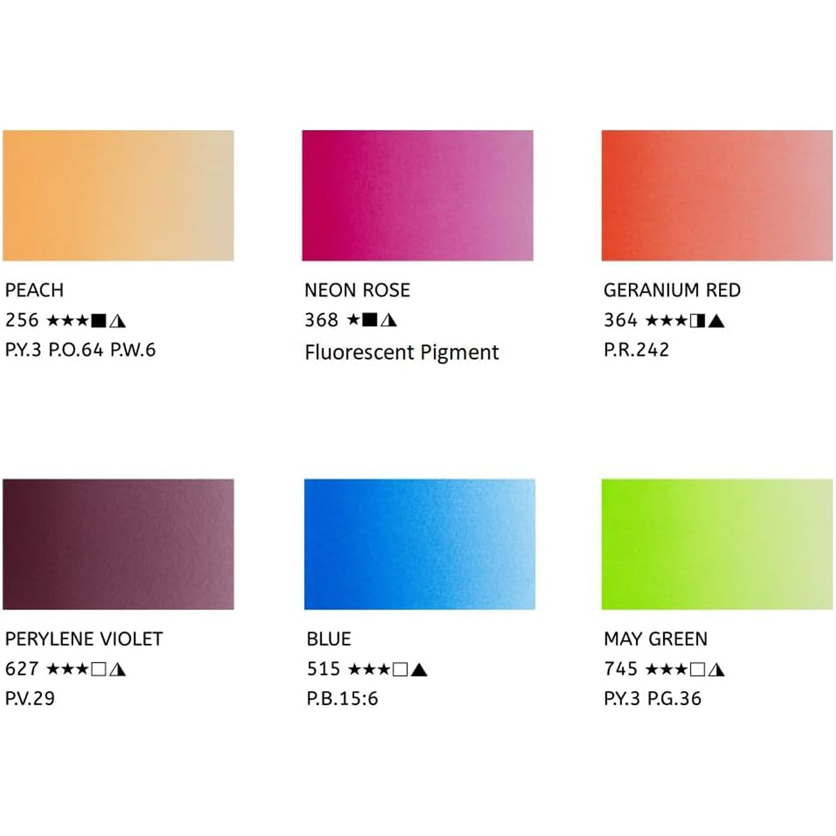 Estojo Aquarela Nevskaya Palitra White Nights 10ml Botanic Sketch com 6 Unidades - 2105