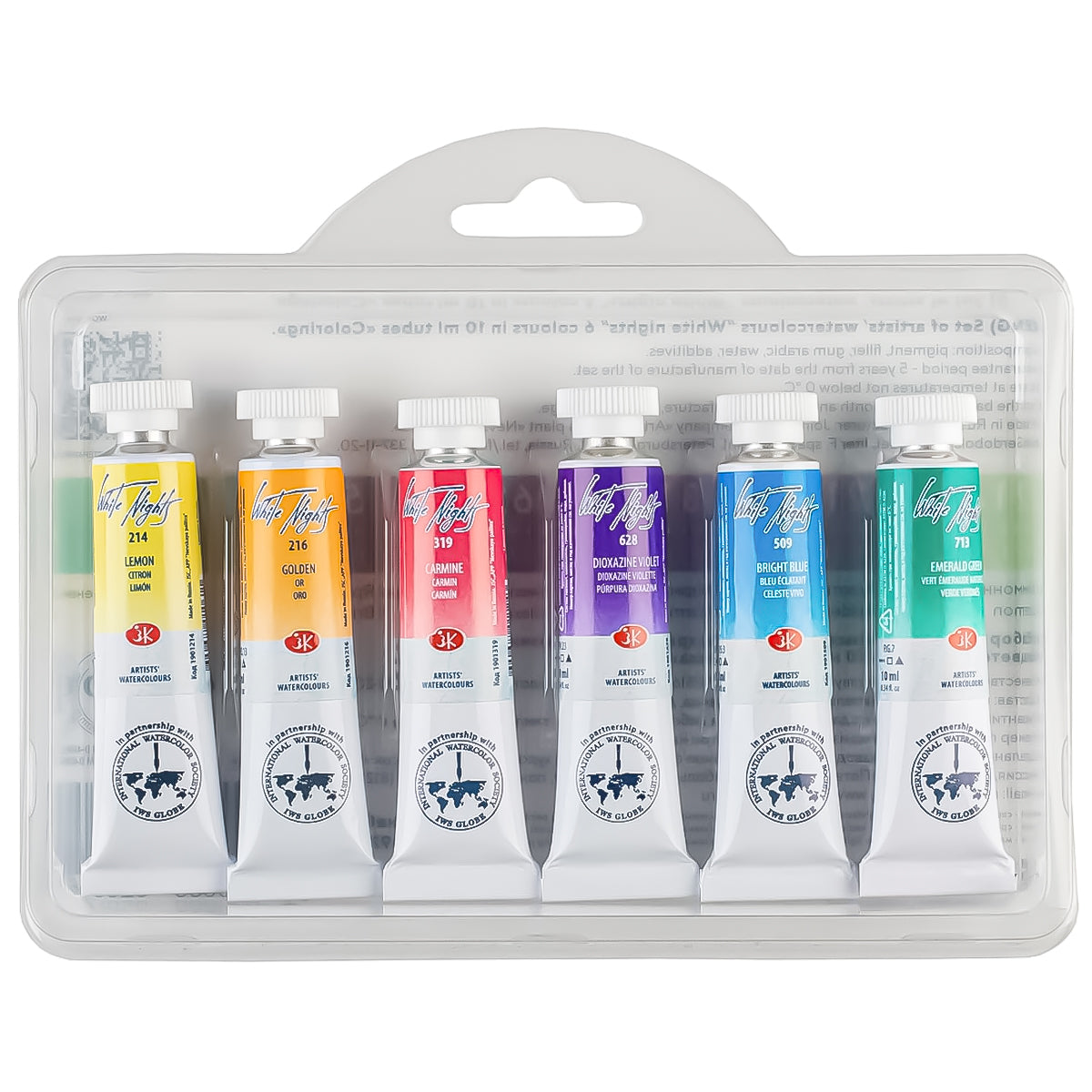 Estojo Aquarela Nevskaya Palitra White Nights 10ml Coloristics com 6 Unidades - 2102
