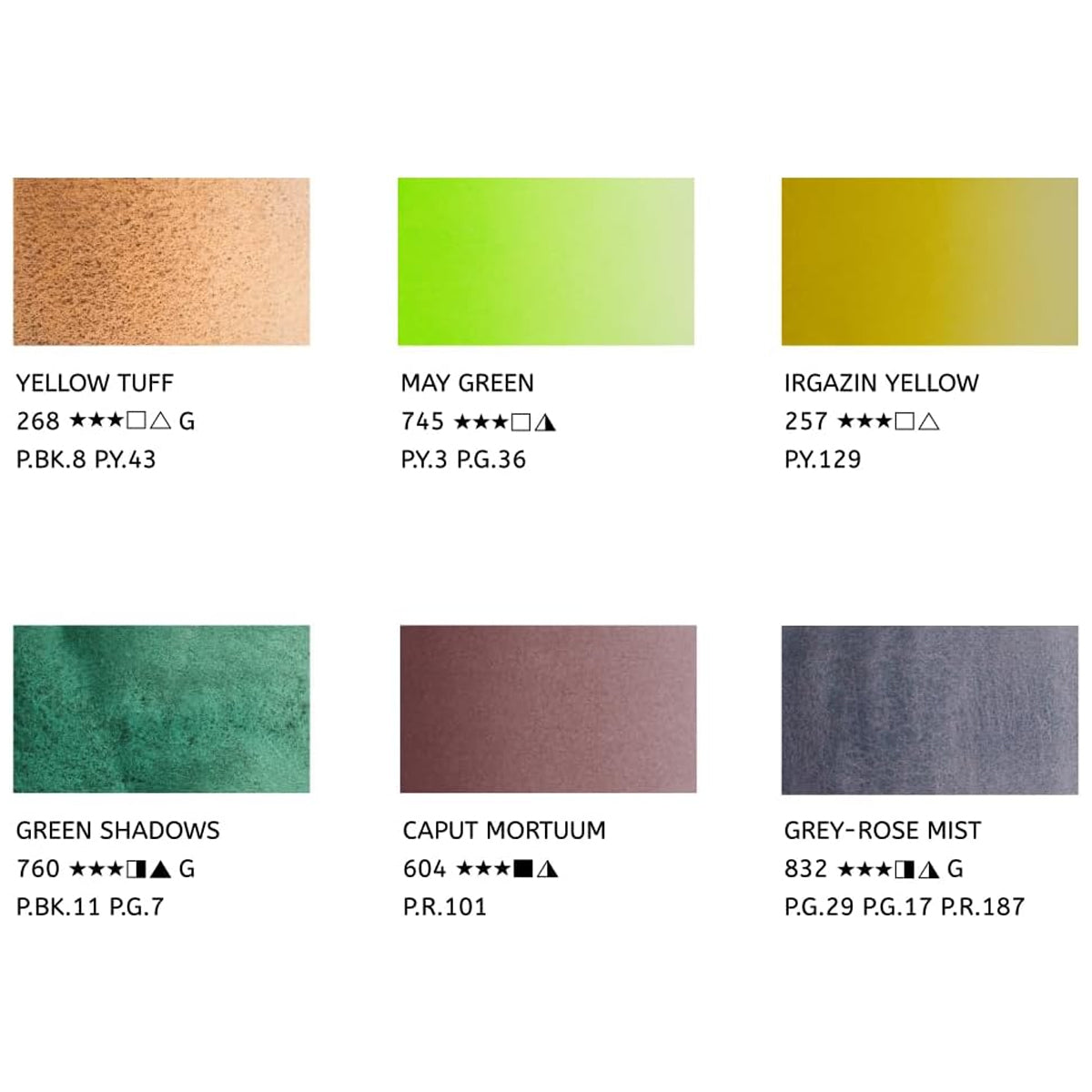 Estojo Aquarela Nevskaya Palitra White Nights 10ml Forest Landscape com 6 Unidades - 2111