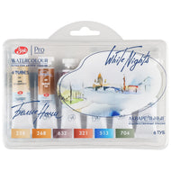 Estojo Aquarela Nevskaya Palitra White Nights 10ml Palette Of St. Petersburg com 6 Unidades - 2107