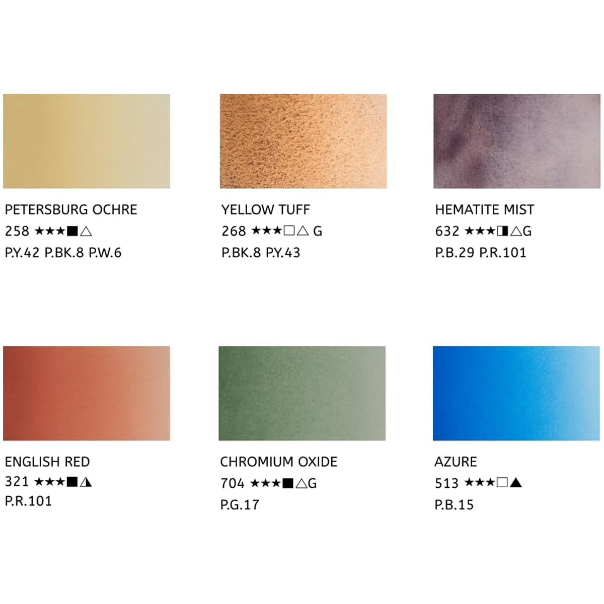 Estojo Aquarela Nevskaya Palitra White Nights 10ml Palette Of St. Petersburg com 6 Unidades - 2107
