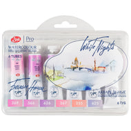 Estojo Aquarela Nevskaya Palitra White Nights 10ml Rose Flowers com 6 Unidades - 2109