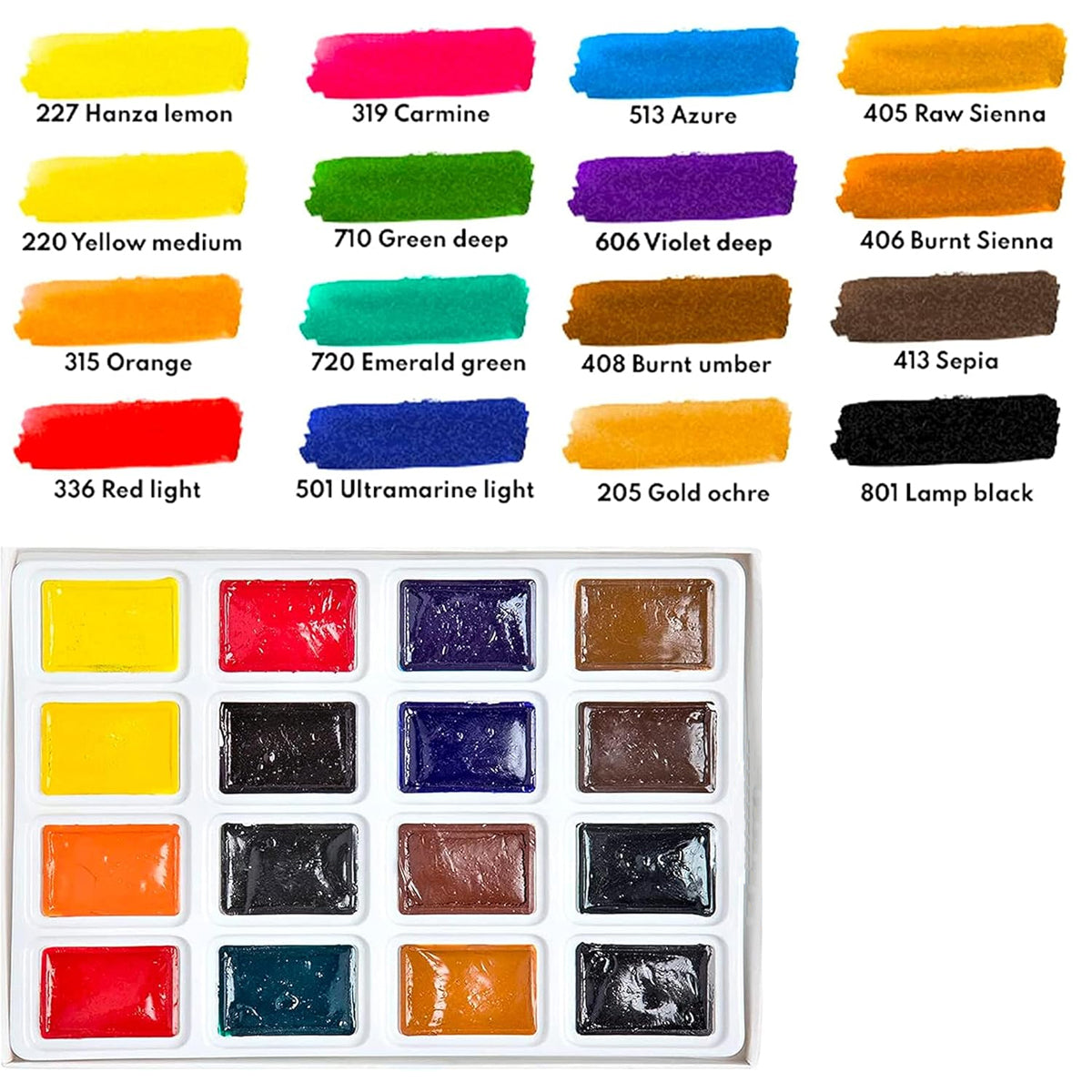 Estojo Completo de Aquarela Nevskaya Palitra Plein Air Sonnet  -1803